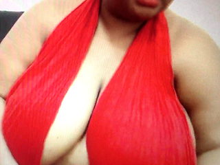Big African  Breast Getting Dressed