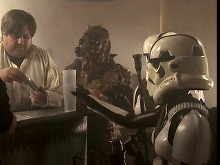 Star Wars sex with randy lesbian babes in funny XXX parody