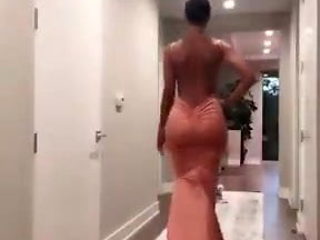 Showing off the dress