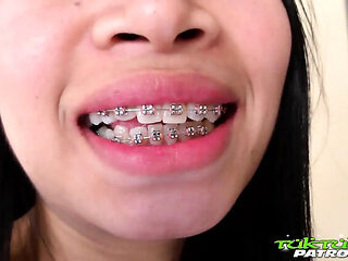 Petite Thai Teen Gets Stretched Wide by Huge White Cock