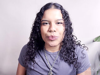 Chastity Check - Ebony Femdom POV