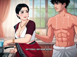 Young stud cheats with sexy auntie