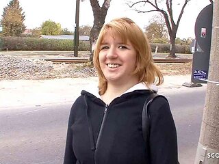 Shy Ugly German College Teen Pickup and Fuck by old Guy