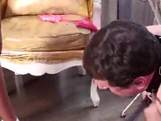 Slave Begging to Touch the Princess