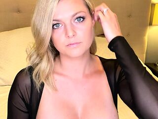 Big Boobed Blonde Masturbates With A Dildo In The Bathroom