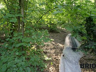 slutty ebony bride railed in the jungle