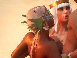 Guy fucks two sluts in public - Wild Life