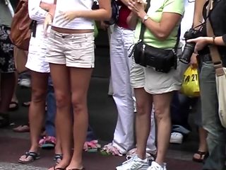 Blonde Virgin Getting Horny in Public