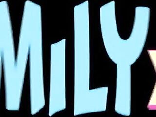 Desirable Angelina Moon at step-daughter scene