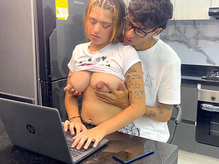 Step Sister Gabriela Wish Fucks Me Hard After Homework Help - Rough Anal & Cum In Mouth