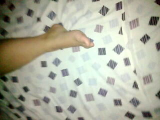 Cumming on purple pantie