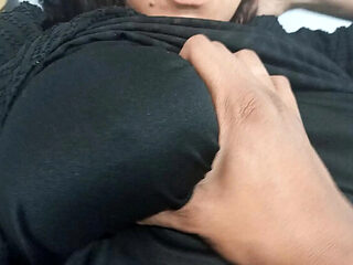 Fabimilf Naughty Mom Relaxes in Bed with Step Son Playing Big Tits and Fat Ass