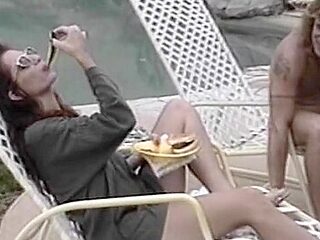 Stunning Outdoor Orgy Action With Superb French Whores