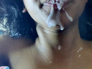 Telugu Hard Fucking with Step Sister - Blowjob and Cum in Mouth