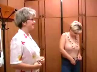 Russian moms Irina - Valia in the sauna