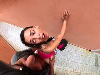 Gabi SweetCouplesStories Caught Smoking: Muscle Stud Rips Clothes and Pounds Her Hard