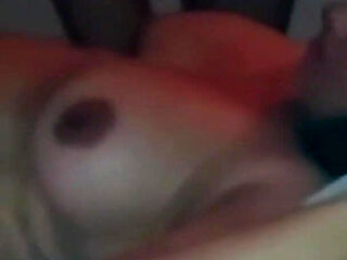 Cuckold Filming His Wife with One Dick in Her Pussy and Another in Her Mouth