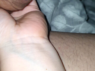 Cheating Step Mom Impressed by Step Son Size and Handjob his Dick