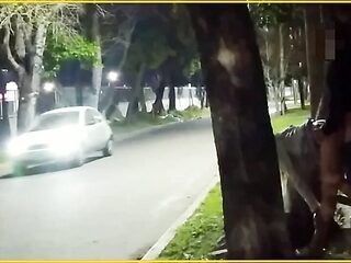 sex in public voyeurs watch while we fuck on the street flashing skirt no panties caught