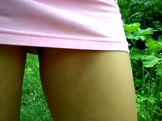 Very short dress, very hot, panties under the dress