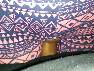 Wifey teasing my cock with hole in her tights