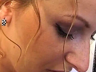 French Maid Blonde Takes Hot Anal Fuck with Big Cock Doggy Style