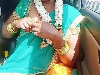 Telugu Dirty Talks Car Sex, Telugu Saree Aunty Romantic Sex With Stranger Part 1