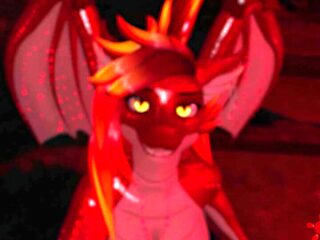 POV futa dragon teasingly strokes your cock before riding it and finishes you off with boobjob (chillout vr)