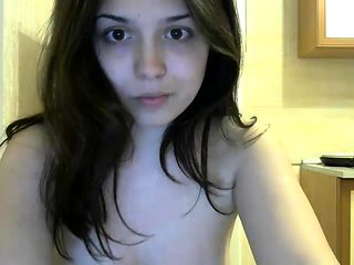 Hottest and cute Amateur 19yo Brunette Teen strips on Webcam