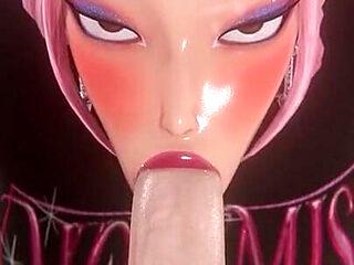 [kpop Demon Hunters] Mira Sloppy Blowjob 3D Animation