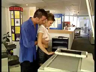 busty russian beauty fucked at the photocopiers - nm17