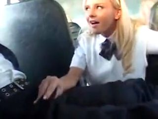 Blonde handjobs asian in school bus 2