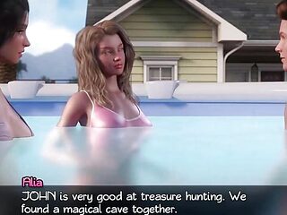 Treasure of Nadia: bikini party in the back yard ep.39