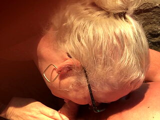 Sucking off a stranger and swallowing