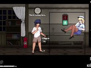 Hentai high school girl gets naked in naughty game