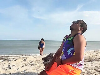 Amateur Latina Leyne Rodriguez Beach Sex With Stepbrother