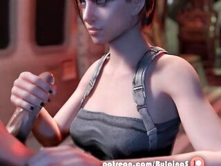 Jill Valentine Cumshot