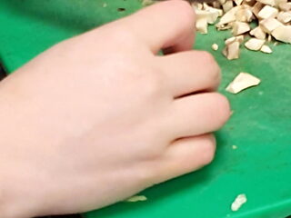 Husband let wife fuck other guys in the kitchen 