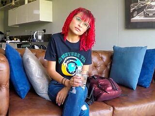 Petite Innocent Red Head Latina Casting BJ and Wet Pussy Fuck Facial