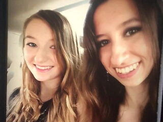 Cum tribute for the sisters 