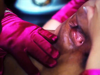 Dorothy Black and Peaches Johnson Use a Purple Dildo