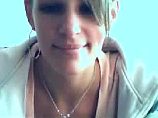 German Blonde shows Tits and Clit