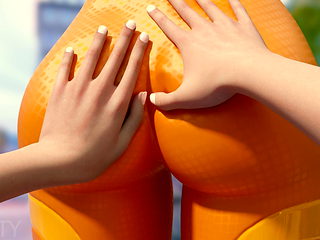 Tracer Bubble Butt Animation