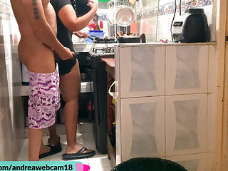 Up your legs that this is an assault!!! Cuban Woman Does Everything I Ask At The Kitchen Table