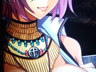 Japanese hentai anime game CG big tits boobs Cum Tribute