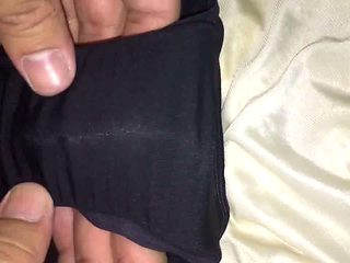 Cum inside panty gusset
