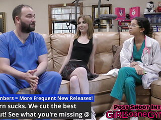 Daisy Bean Gets A Stimulating Exam From Female Doctor Aria Nicole At GirlsGoneGynoCom!