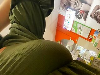 milf without panties in public