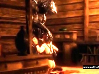 Cartoon fairytale with redridinghood