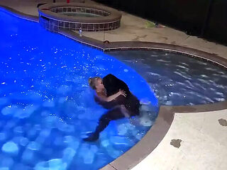 Petite Blonde Bella Bare Double Teamed by Two Black Guys